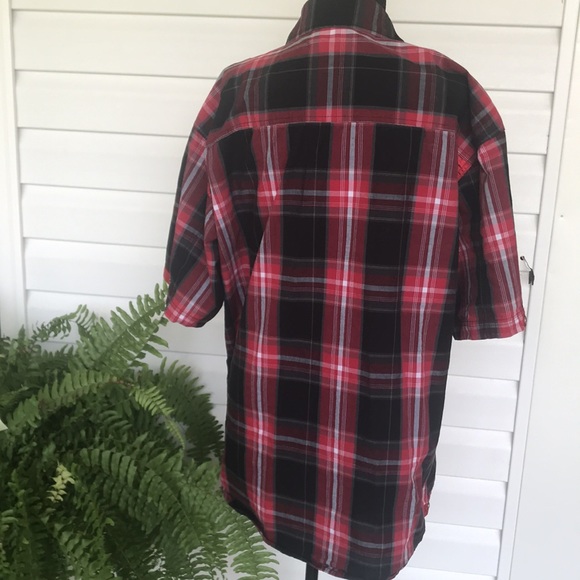 Knockout Wear Red Pearl Snap Western Shirt - Picture 7 of 8